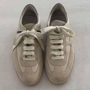 Hermes Men’s Boomerang Sneakers Cream EU 40.5/US 7.5